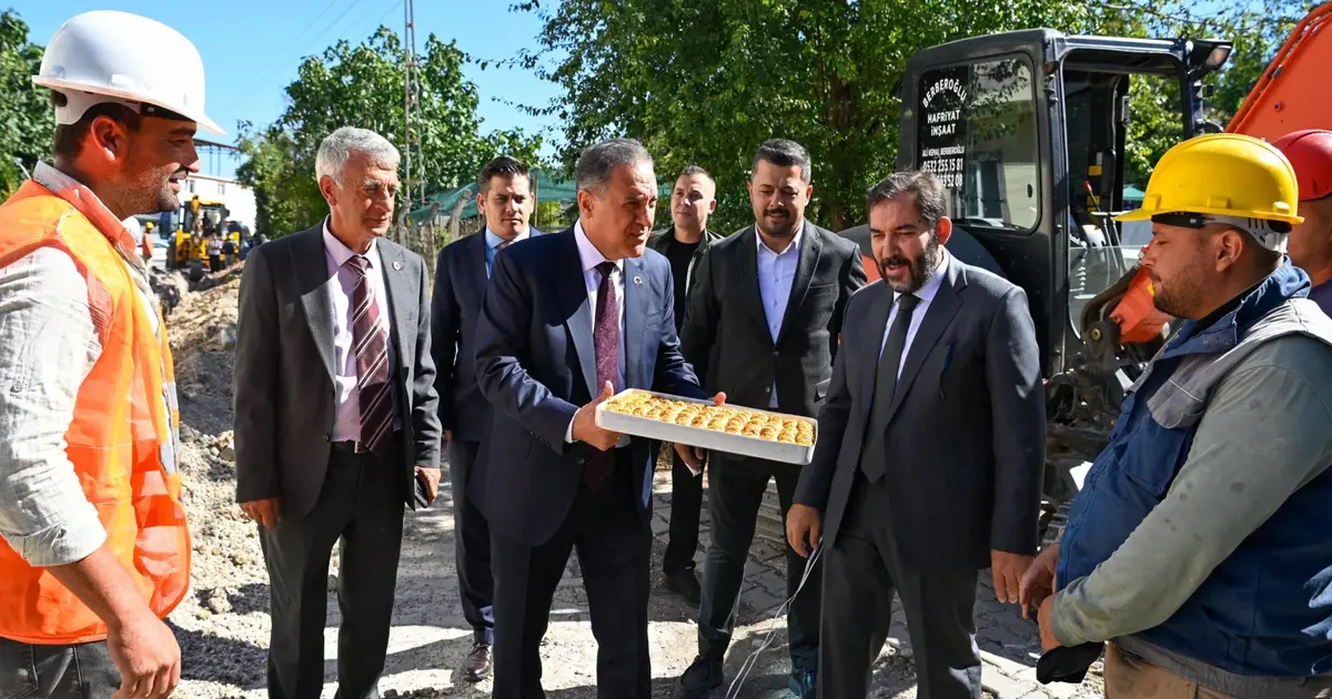 Vali Usta, altyapı çalışmalarını inceledi
