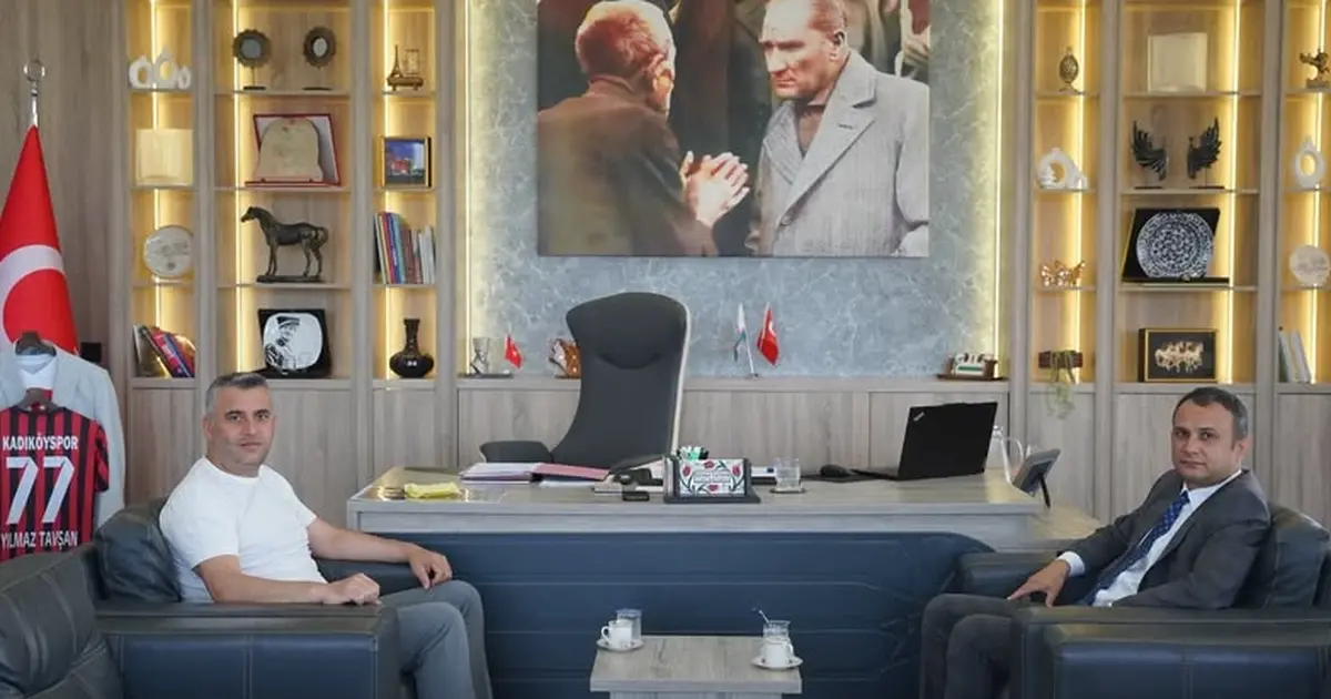 Kaymakam Şahin’den Yalova Kadıköy Belediye Başkanı Tavşan’a ziyaret