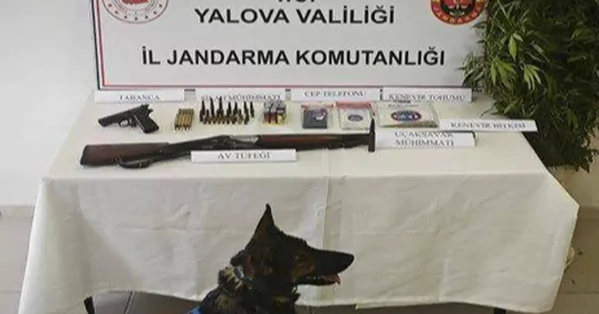 Yalova’da zehir tacirlerinin adresinden uçaksavar mühimmatı ele geçirildi