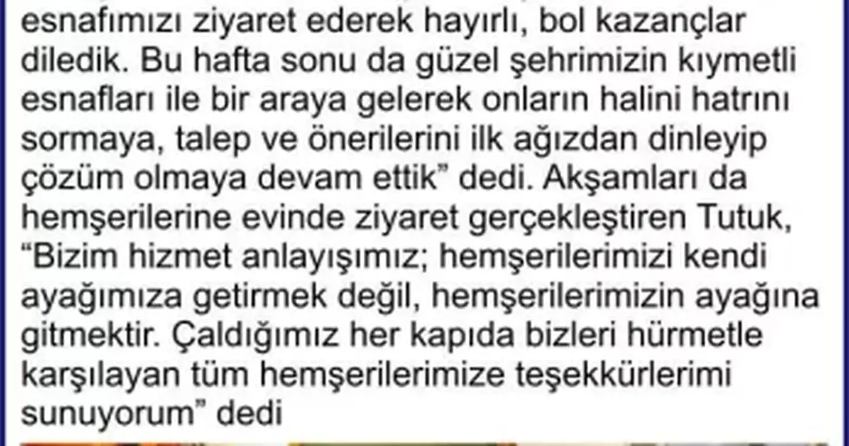 Tutuk mustafa tutuk - Yalova Haberleri
