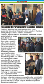 Taşköprü’de-Personellere-Teşekkür-Belgesi