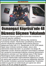 Osmangazi-Köprüsü'nde-48-Düzensiz-Göçmen-Yakalandı
