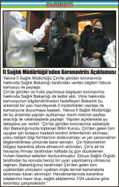 İl-Sağlık-Müdürlüğü’nden-Koronavirüs-Açıklaması