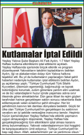 Kutlamalar-İptal-Edildi