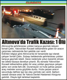 Altınova’da-Trafik-Kazası-1-Ölü
