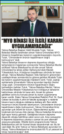 “MYO-BİNASI-İLE-İLGİLİ-KARARI-UYGULAMAYACAĞIZ”