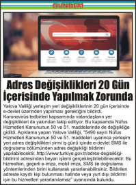 Adres-Değişiklikleri-20-Gün-İçerisinde-Yapılmak-Zorunda