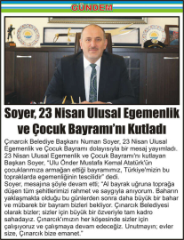 Soyer,-23-Nisan-Ulusal-Egemenlik-ve-Çocuk-Bayramı’nı-Kutladı