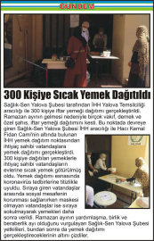300-Kişiye-Sıcak-Yemek-Dağıtıldı