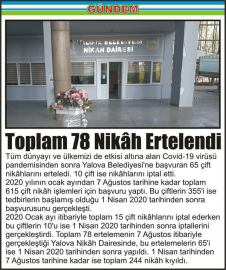 Toplam-78-Nikâh-Ertelendi