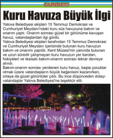 Kuru-Havuza-Büyük-İlgi