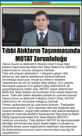 Tıbbi-Atıkların-Taşınmasında-MOTAT-Zorunluluğu