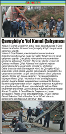 Çavuşköy’e-Yol-Kanal-Çalışması