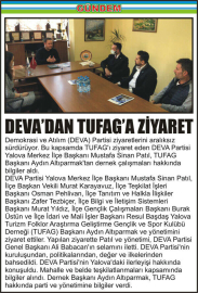 DEVA’DAN-TUFAG’A-ZİYARET