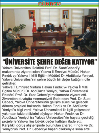 “ÜNİVERSİTE-ŞEHRE-DEĞER-KATIYOR”