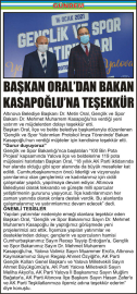 BAŞKAN-ORAL’DAN-BAKAN-KASAPOĞLU’NA-TEŞEKKÜR