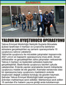 YALOVA’DA-UYUŞTURUCU-OPERASYONU