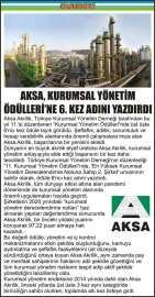 AKSA,-KURUMSAL-YÖNETİM-ÖDÜLLERİ’NE-6.-KEZ-ADINI-YAZDIRDI