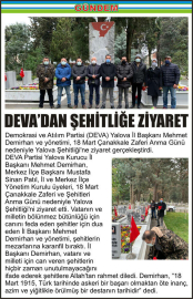 DEVA’DAN-ŞEHİTLİĞE-ZİYARET