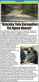 “Kılıçköy-Yolu-Karayolları-Yol-Ağına-Alınsın”