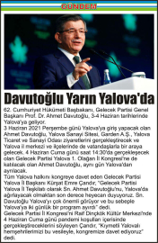Davutoğlu_Yarın_Yalova'da