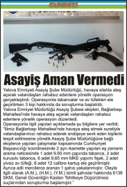 Asayiş-Aman-Vermedi