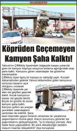 Köprüden-Geçemeyen-Kamyon-Şaha-Kalktı!