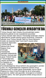 TÜGVALI-GENÇLER-AYASOFYA’DA