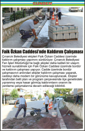 Faik-Özkan-Caddesi’nde-Kaldırım-Çalışması