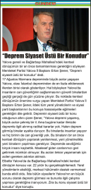 “Deprem-Siyaset-Üstü-Bir-Konudur”