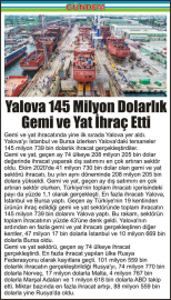 Yalova-145-Milyon-Dolarlık-Gemi-ve-Yat-İhraç-Etti