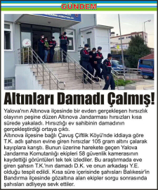 Altınları-Damadı-Çalmış!