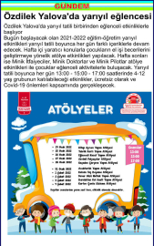Özdilek Yalova’da yarıyıl eğlencesi 