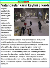 Vatandaþlar karýn keyfini çýkardý