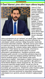  İl Özel İdaresi yine elini taşın altına koydu