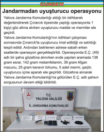 Jandarmadan uyuşturucu operasyonu 
