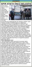 SIFIR ATIKTA ÖNCÜ BELEDİYE