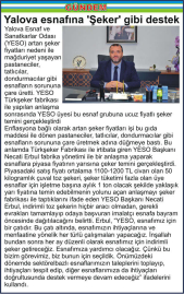 Yalova esnafına ‘Şeker’ gibi destek