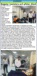 Bağatar hastalara acil şifalar diledi