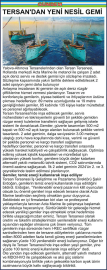 TERSAN’DAN YENİ NESİL GEMİ