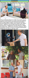 Oral'dan ilçe büyüklerine bayram ziyareti