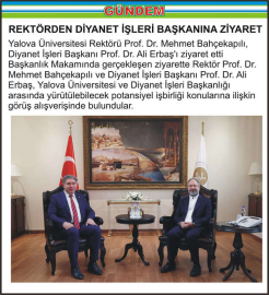 REKTÖRDEN DİYANET İŞLERİ BAŞKANINA ZİYARET