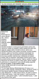 YALOVA SOKAKLARI VENEDİK SOKAKLARINI ARATMADI