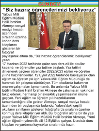 “Biz hazırız öğrencilerimizi bekliyoruz”