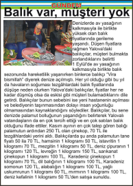 Balık var, müşteri yok