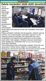 Zabıta marketleri didik didik denetledi