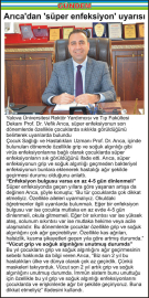 Arıca’dan ‘süper enfeksiyon’ uyarısı