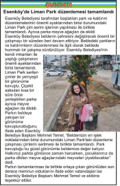 Esenköy’de Liman Park düzenlemesi tamamlandı