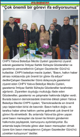 “Çok önemli bir görevi ifa ediyorsunuz”