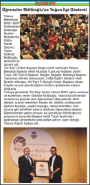 Öğrenciler Müftüoğlu’na Yoğun İlgi Gösterdi